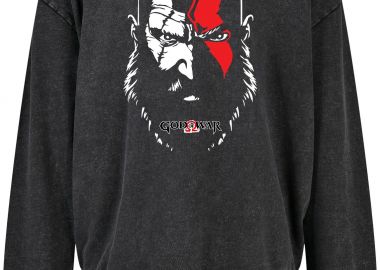 Oversized Premium Hoodie God Of War 2 Pop Culture Black - Pop Culture - 