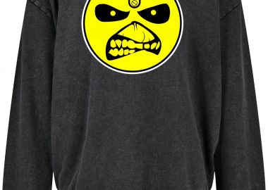 Oversized Premium Hoodie Iron Maiden Logo Rock Avenue Black - Rock Avenue - 