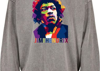Oversized Premium Hoodie J Hendrix Art1 Rock Avenue Asphalt - Rock Avenue - 