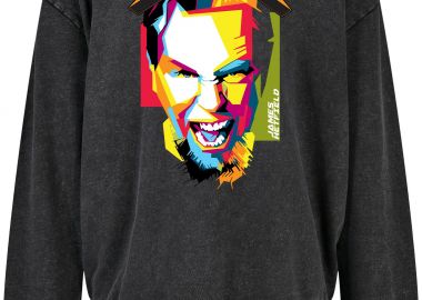 Oversized Premium Hoodie James Hetfield 1 Rock Avenue Black - Rock Avenue - 