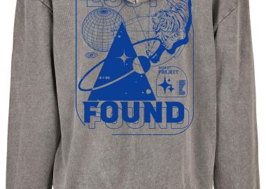 Oversized Premium Hoodie Lost n Found Pop Culture Asphalt - Pop Culture - 
