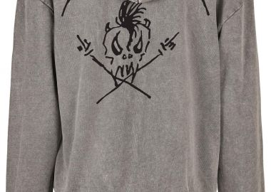 Oversized Premium Hoodie Metallica Fuckin Rock Avenue Asphalt - Rock Avenue - 