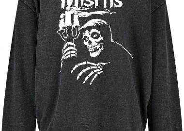 Oversized Premium Hoodie Misfits 1 Rock Avenue Black - Rock Avenue - 