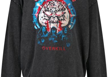 Oversized Premium Hoodie Motorhead Overkill Rock Avenue Black - Rock Avenue - 