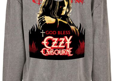 Oversized Premium Hoodie Ozzy Osbourne 1 Rock Avenue Asphalt - Rock Avenue - 