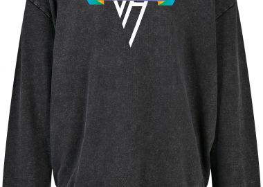 Oversized Premium Hoodie Van Halen One Logo Art Rock Avenue Black - Rock Avenue - 
