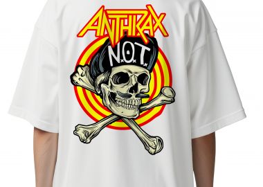 Oversized T-Shirt Anthrax Art2 Rock Avenue White - Rock Avenue - 
