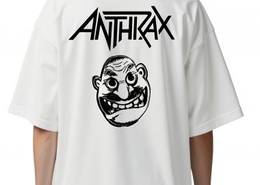 Oversized T-Shirt Anthrax Not Man Rock Avenue White - Rock Avenue - 