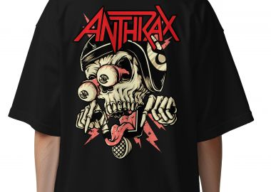 Oversized T-Shirt Anthrax Rock Avenue Black - Rock Avenue - 