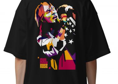 Oversized T-Shirt Axl Rose Art2 Rock Avenue Black - Rock Avenue - 