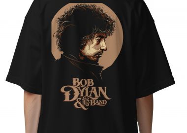 Oversized T-Shirt Bob Dylan Art Design Rock Avenue Black - Rock Avenue - 