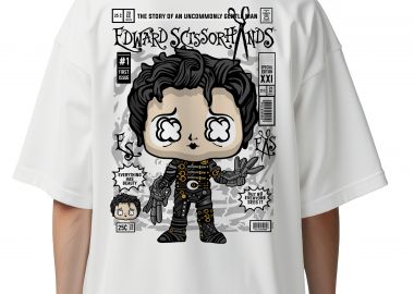 Oversized T-Shirt Edward Scissorhands Pop Culture White - Pop Culture - 