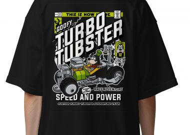 Oversized T-Shirt Goofys Turbo Tubster Pop Culture Black - Pop Culture - 