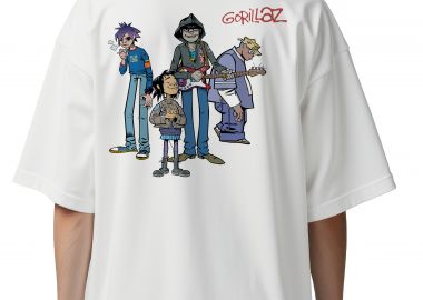 Oversized T-Shirt Gorillaz Art1 Rock Avenue White - Rock Avenue - 