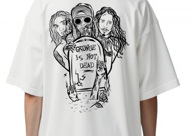 Oversized T-Shirt Grunge Is Not Dead Rock Avenue White - Rock Avenue - 