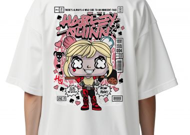 Oversized T-Shirt Harley Quinn Pop Culture White - Pop Culture - 