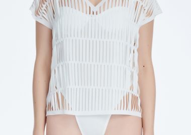 Oversized T-Shirt in White - Cutcuutur - 