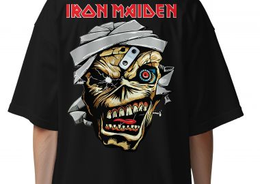 Oversized T-Shirt Iron Maiden Eddie Metal1 Rock Avenue Black - Rock Avenue - 