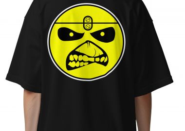 Oversized T-Shirt Iron Maiden Logo Rock Avenue Black - Rock Avenue - 
