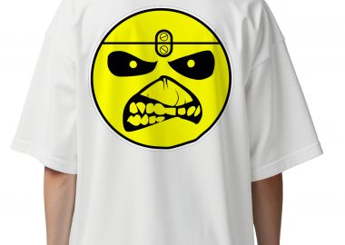 Oversized T-Shirt Iron Maiden Logo Rock Avenue White - Rock Avenue - 