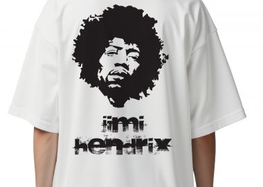 Oversized T-Shirt Jimi Hendrix Art1 Rock Avenue White - Rock Avenue - 