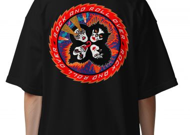 Oversized T-Shirt KISS Rock N Roll Rock Avenue Black - Rock Avenue - 