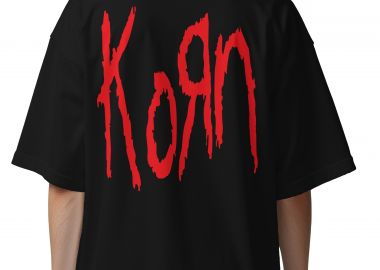 Oversized T-Shirt Korn Band Logo Rock Avenue Black - Rock Avenue - 