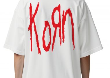 Oversized T-Shirt Korn Band Logo Rock Avenue White - Rock Avenue - 