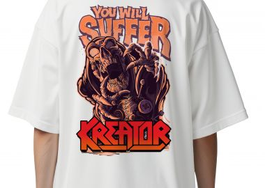 Oversized T-Shirt Kreator Rock Avenue White - Rock Avenue - 