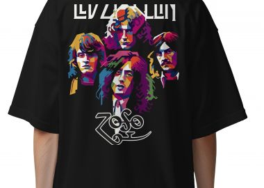 Oversized T-Shirt Led Zep 1 Rock Avenue Black - Rock Avenue - 