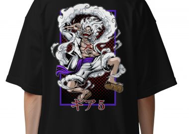 Oversized T-Shirt Luffy Gear 5 Pop Culture Black - Pop Culture - 