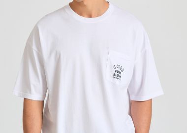 Oversized t-shirt με γραφικό τύπωμα στην πλάτη - FUNKY BUDDHA - 