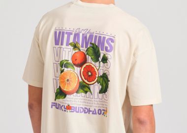 Oversized t-shirt με graphic τύπωμα στην πλάτη - FUNKY BUDDHA - 