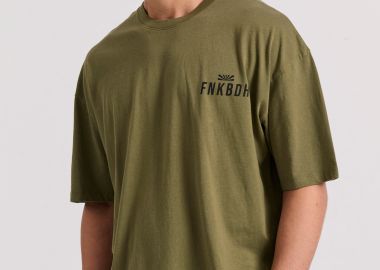 Oversized t-shirt με text artwork τύπωμα στην πλάτη - FUNKY BUDDHA - 