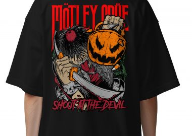Oversized T-Shirt Motley Crue Art1 Rock Avenue Black - Rock Avenue - 