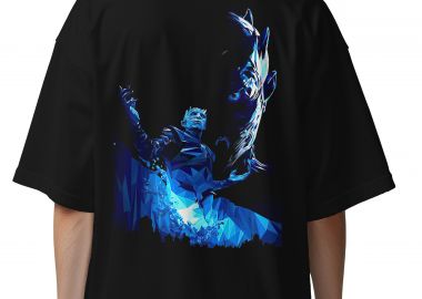 Oversized T-Shirt Night King Game Of Thrones Rock Avenue Black - Rock Avenue - 