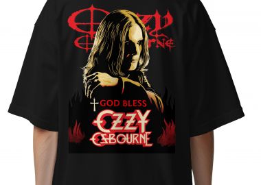 Oversized T-Shirt Ozzy Osbourne 1 Rock Avenue Black - Rock Avenue - 