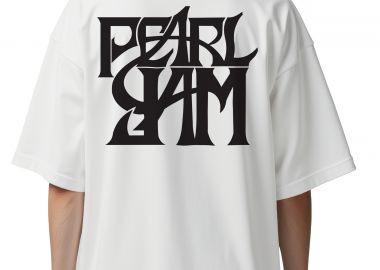 Oversized T-Shirt Pearl Jam Band Logo Art Rock Avenue White - Rock Avenue - 