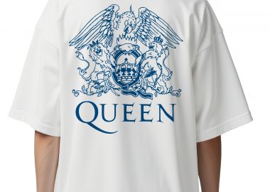 Oversized T-Shirt Queen Art2 Rock Avenue White - Rock Avenue - 