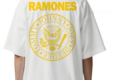 Oversized T-Shirt Ramones Pres. Logo Rock Avenue White - Rock Avenue - 