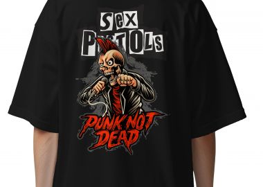 Oversized T-Shirt Sex Pistols Punk Not Dead Rock Avenue Black - Rock Avenue - 