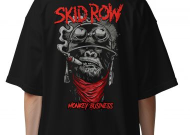 Oversized T-Shirt Skid Row Monkey Business Rock Avenue Black - Rock Avenue - 