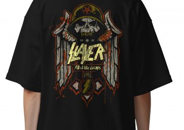Oversized T-Shirt Slayer Rock Avenue Black - Rock Avenue - 