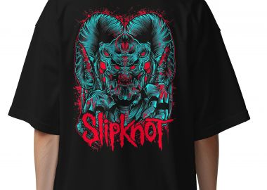 Oversized T-Shirt Slipknot Rock Avenue Black - Rock Avenue - 