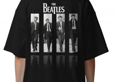 Oversized T-Shirt The Beatles 2 Rock Avenue Black - Rock Avenue - 
