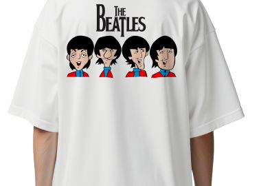 Oversized T-Shirt The Beatles Rock Avenue White - Rock Avenue - 