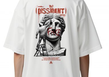 Oversized T-Shirt The Dissident Pop Culture White - Pop Culture - 