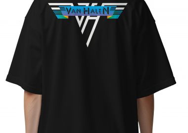 Oversized T-Shirt Van Halen One Logo Art Rock Avenue Black - Rock Avenue - 