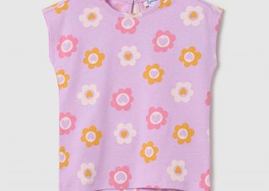 OVS βρεφική αμάνικη μπλούζα με floral print - 002361456 Λιλά - OVS KIDS - 
