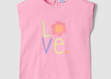 OVS βρεφική αμάνικη μπλούζα με print Regular Fit - 002682282 Ροζ - OVS KIDS - 